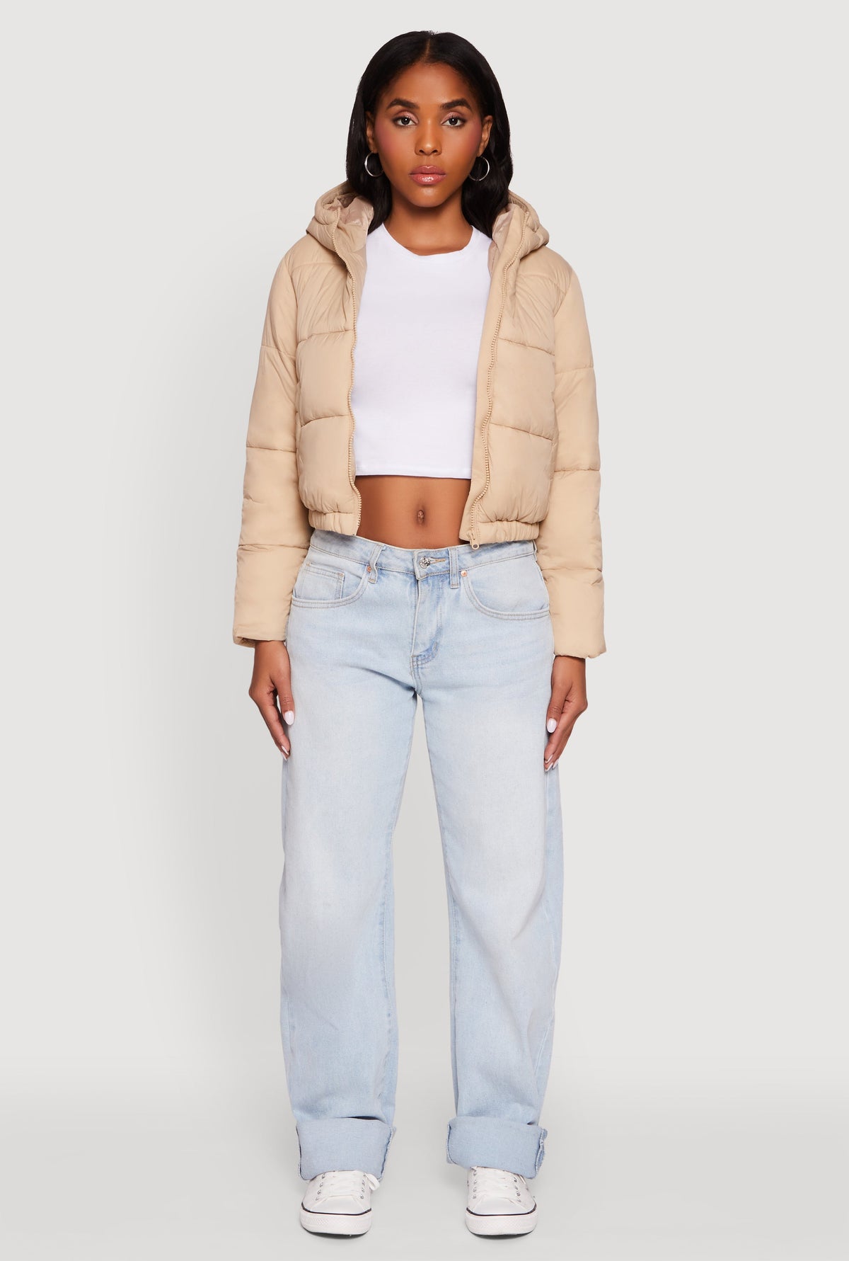 Hooded Short Puffer Jacket