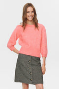 NUSURI BRUSHED SS PULLOVER - Pink Lemonade