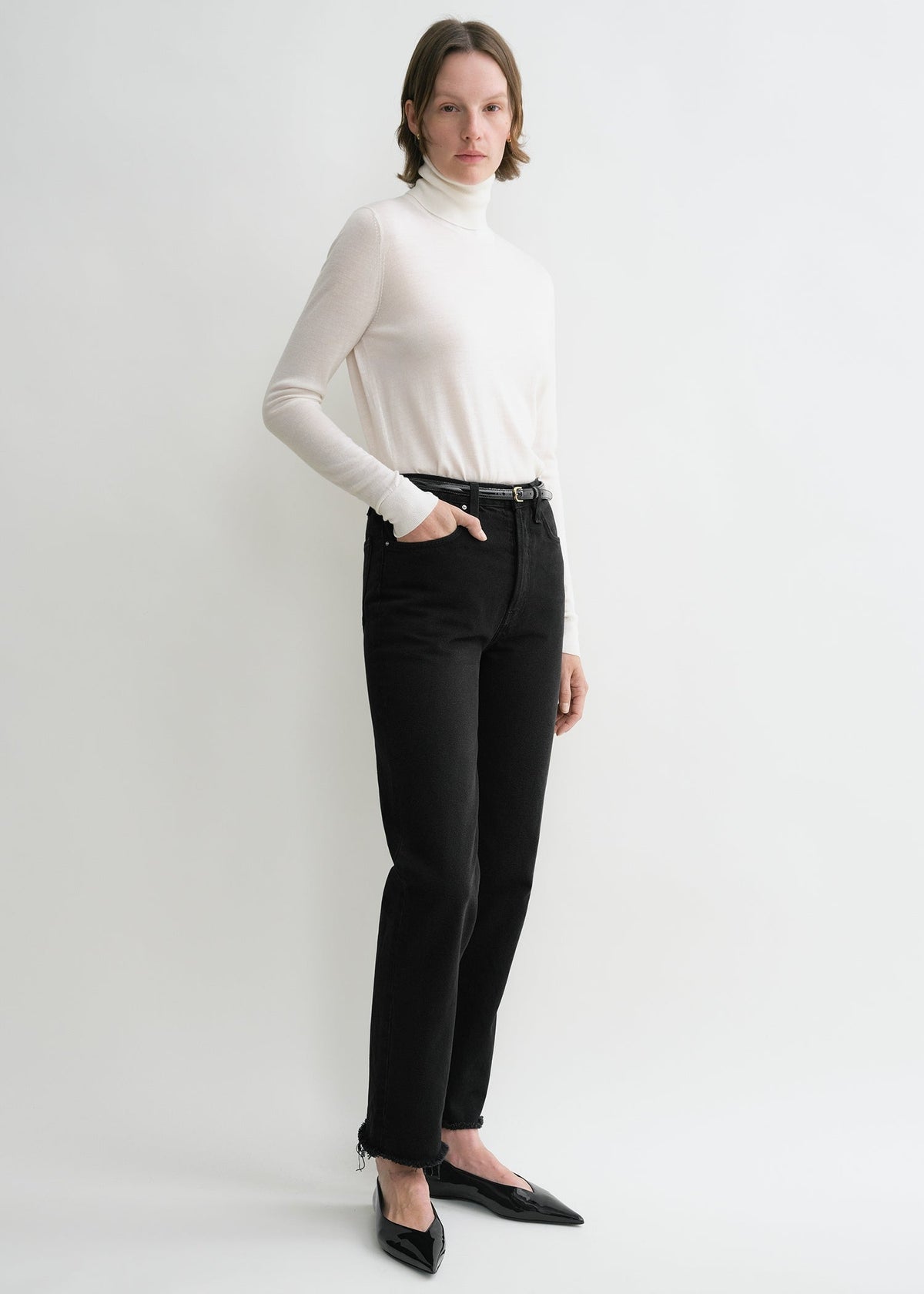 Classic cut denim black