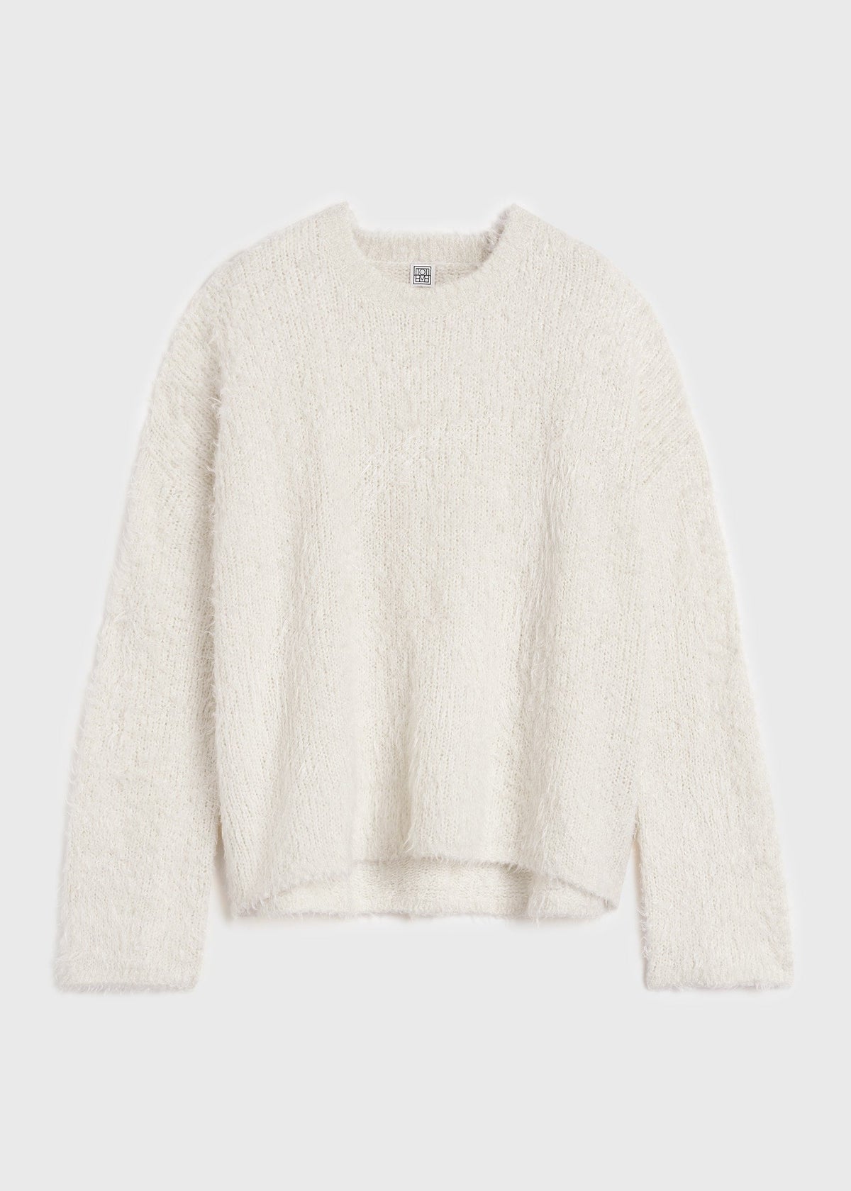 Boxy silk knit cream
